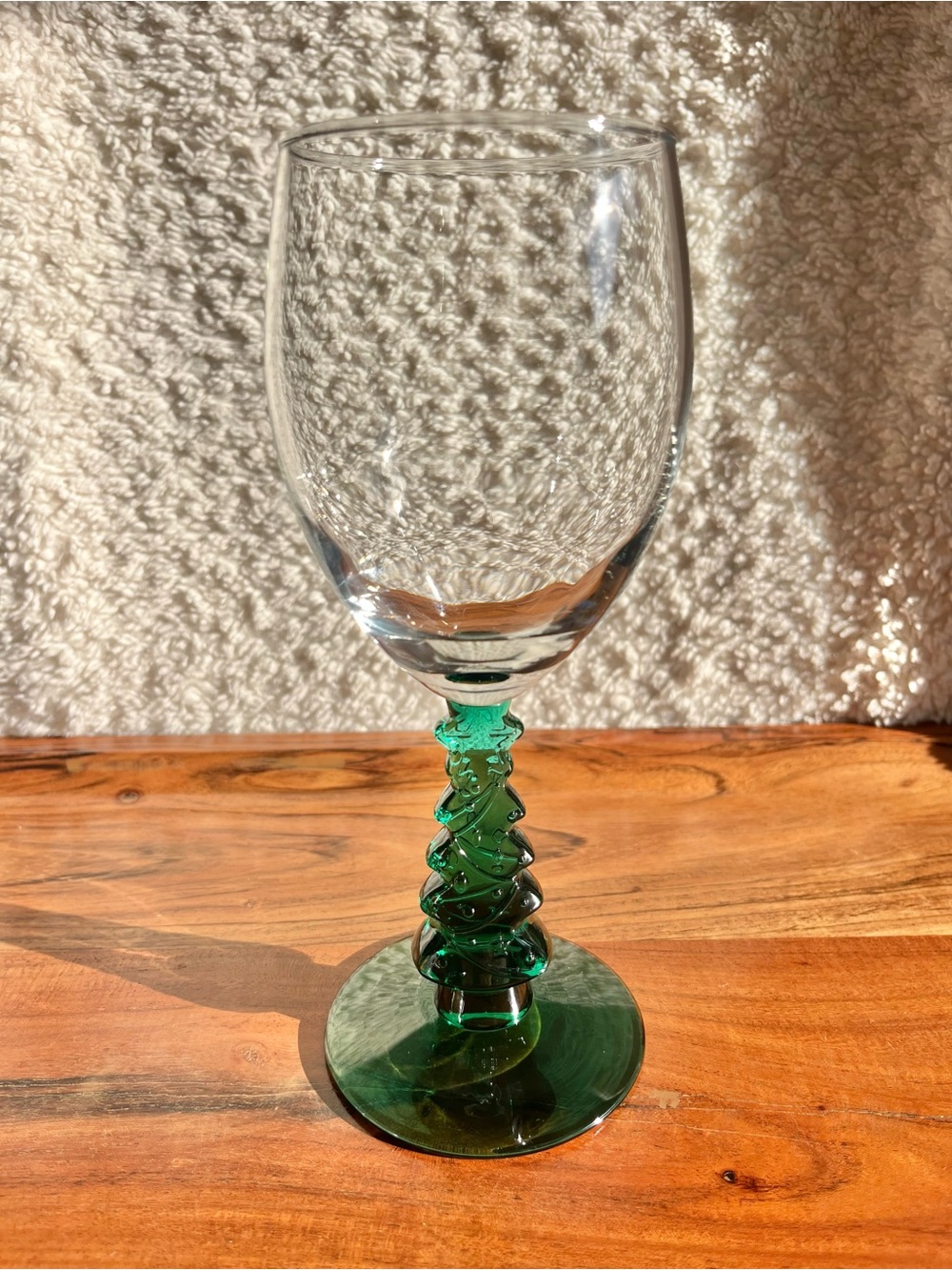 Vintage Libbey Christmas Tree Stemware Holiday Goblet-Replacement Glass